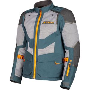 Klim Baja S4, textieljas, Petrol/Grijs/Oranje, L