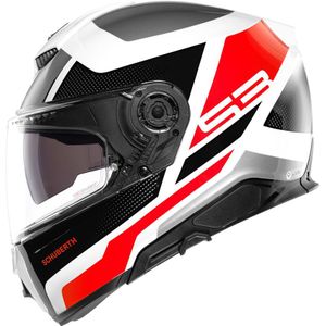 Schuberth S3 Daytona, integraalhelm, Wit/Zwart/Rood, XXL (62/63)