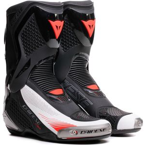Dainese Torque 4, laarzen, Zwart/Wit/Neon-Rood, 46 EU