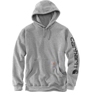 Carhartt Logo, hoodie, lichtgrijs/zwart, XXL