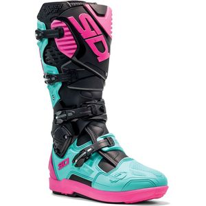 Sidi Crossfire 3 SRS, laarzen, Zwart/Mint/Pink, 46 EU