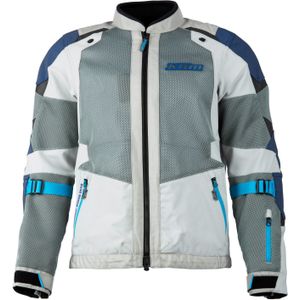 Klim Baja S4, stoffen jas, Lichtgrijs/Donkerblauw/Blauw, L