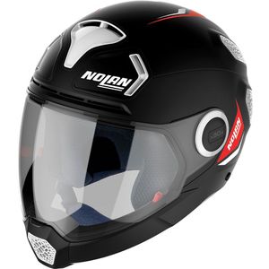 Nolan N30-4 VP Inception, modulaire helm, Mat Wit/Zwart, XXL