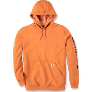 Carhartt Logo, hoodie, Licht Oranje, L