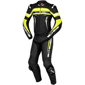 IXS Sport RS-700 1.0, lederen pak 2st., zwart/geel/witte, 48