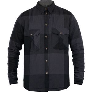 John Doe Motoshirt Big Block, overhemd/jasje van textiel, grijs/zwart, L