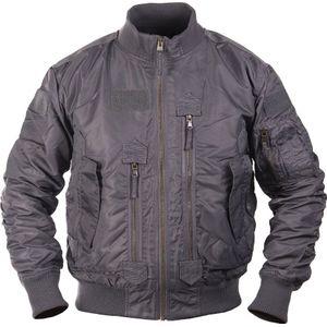 Mil-Tec US Tactical Aviator, stoffen jas, Grijs (Urban), 3XL