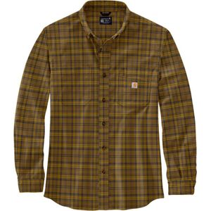 Carhartt Flannel-Plaid, shirt, Bruin/Beige (B33), XL