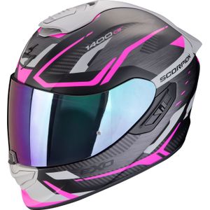 Scorpion EXO-1400 Evo Air II Accord, integraalhelm, Mat Zwart/Pink/Grijs, XS