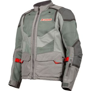 Klim Baja S4, textieljas, Lichtgrijs/Grijs/Rood, L