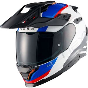 Nexx Y.Travl Quest, avonturenhelm, Wit/Blauw/Rood, XXL