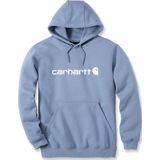 Carhartt Signature Logo, capuchon, Lichtblauw (Skystone), S