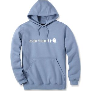 Carhartt Signature Logo, capuchon, Lichtblauw (Skystone), S