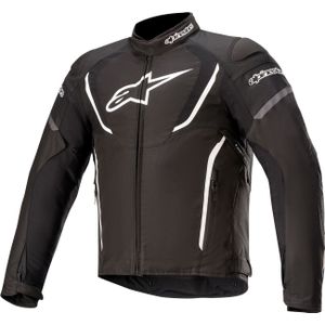 Alpinestars T-Jaws V3, textieljas waterdicht, zwart/witte, XL