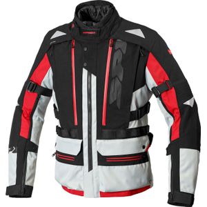 Spidi Allroad, textieljas H2Out, lichtgrijs/rood, L