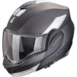 Scorpion EXO-Tech Evo Team, modulaire helm, Mat Zwart/Zilver, L