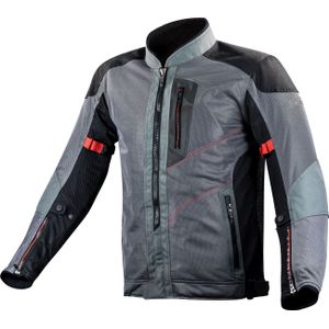 LS2 Alba, textile jacket, donkergrijs/zwart, S