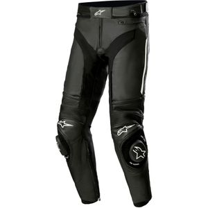 Alpinestars Missile V3, leren broek, Zwart/Wit, 54