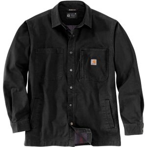 Carhartt Canvas-Fleece, overhemd/jasje, Zwart (N04), L
