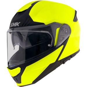 SMK Gullwing, opklapbare helm, Neon-Geel/Zwart, M
