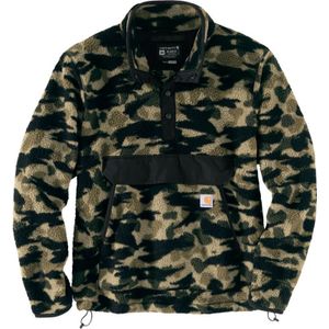 Carhartt Relaxed Fit Duck Camo, fleece trui, donkergroen/grijs/zwart, XL