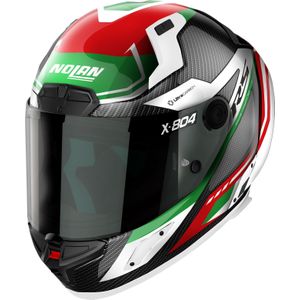 Nolan X-804 RS Ultra Carbon Maven, integraalhelm, Zwart/Rood/Wit/Groen, S