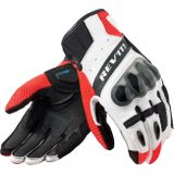 Revit Ritmo, handschoenen, Zwart/Wit/Neon-Rood, S