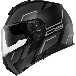 Schuberth C5 Master, opklapbare helm, Mat Zwart/Donkergrijs/Wit, XL (60/61)