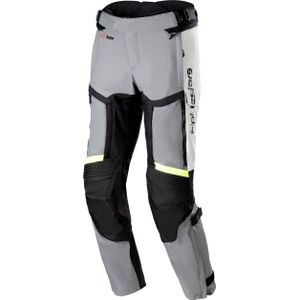 Alpinestars Bogotá Pro 4S, textielbroek Drystar, Lichtgrijs/Zwart/Neon-Geel, M