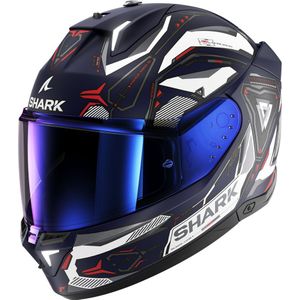 Shark Skwal i3 Linik, integraalhelm, Mat Blauw/Wit/Rood, S