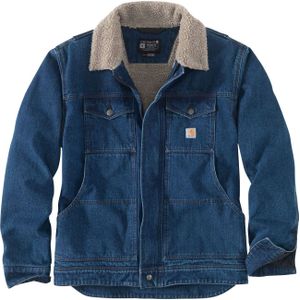 Carhartt Denim-Sherpa, spijkerjasje, Blauw (H87), XL