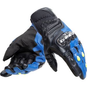 Dainese Carbon 4, handschoenen kort, Blauw/Zwart/Neon-Geel, 3XL