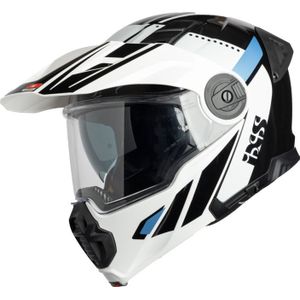 IXS Venture 1.0, opklapbare helm, Zwart/Wit, S
