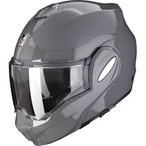 Scorpion EXO-Tech Evo Solid, modulaire helm, grijs, XXL