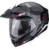 Scorpion ADX-2 Camino, opklapbare helm, zwart/grijs/rood, M