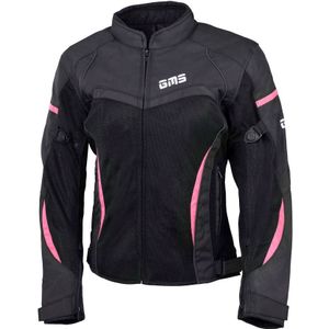 GMS-Moto Tara, textieljas vrouwen, zwart/pink, 3XL