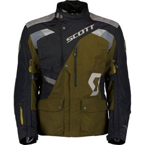 Scott Dualraid Dryo, textieljas waterdicht, Bruin/Zwart,  Buikomtrek XL