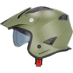 Acerbis Aria Solid, integraalhelm, Mat Olijf/Zwart, S