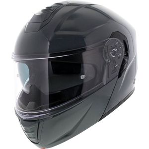 Vito Furio Solid, opklapbare helm, donkergrijs, S