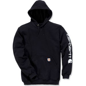 Carhartt Logo, hoodie, zwart, L