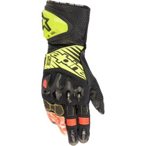 Alpinestars GP Tech V2, handschoenen, Zwart/Neon-Geel/Wit/Neon-Rood, XL