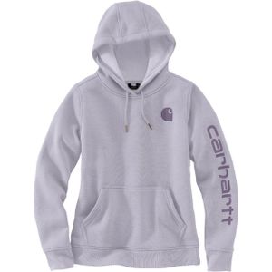 Carhartt Clarksburg Logo, hoody vrouwen, Lichtpaars/Donkerpaars, XL