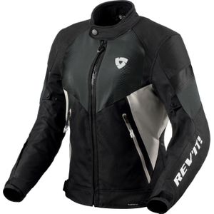 Revit Control H2O, waterdichte dames textieljas, zwart/lichtgrijs, 38
