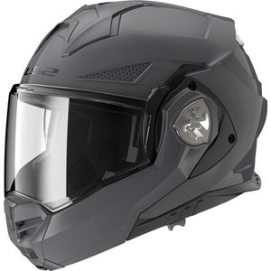 LS2 FF901 Advant X Solid, modulaire helm, grijs, XL