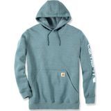 Carhartt Logo, hoodie, Licht Petrol, S