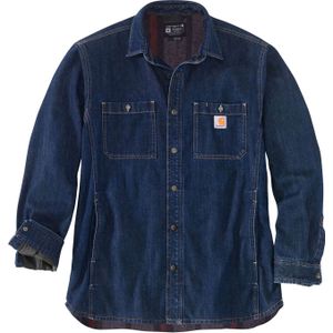 Carhartt Denim-Fleece, shirt, Donkerblauw (H84), S