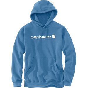 Carhartt Signature Logo, capuchon, Lichtblauw (Lagoon), L