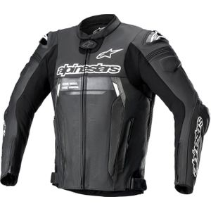 Alpinestars Missile V2 Ignition, leren jack, Zwart/Wit, 54