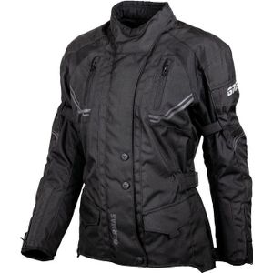 GMS-Moto Taylor, textieljas waterdicht vrouwen, zwart, 3XL