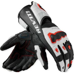 Revit Quantum 3, handschoenen, Wit/Neon-Rood, L